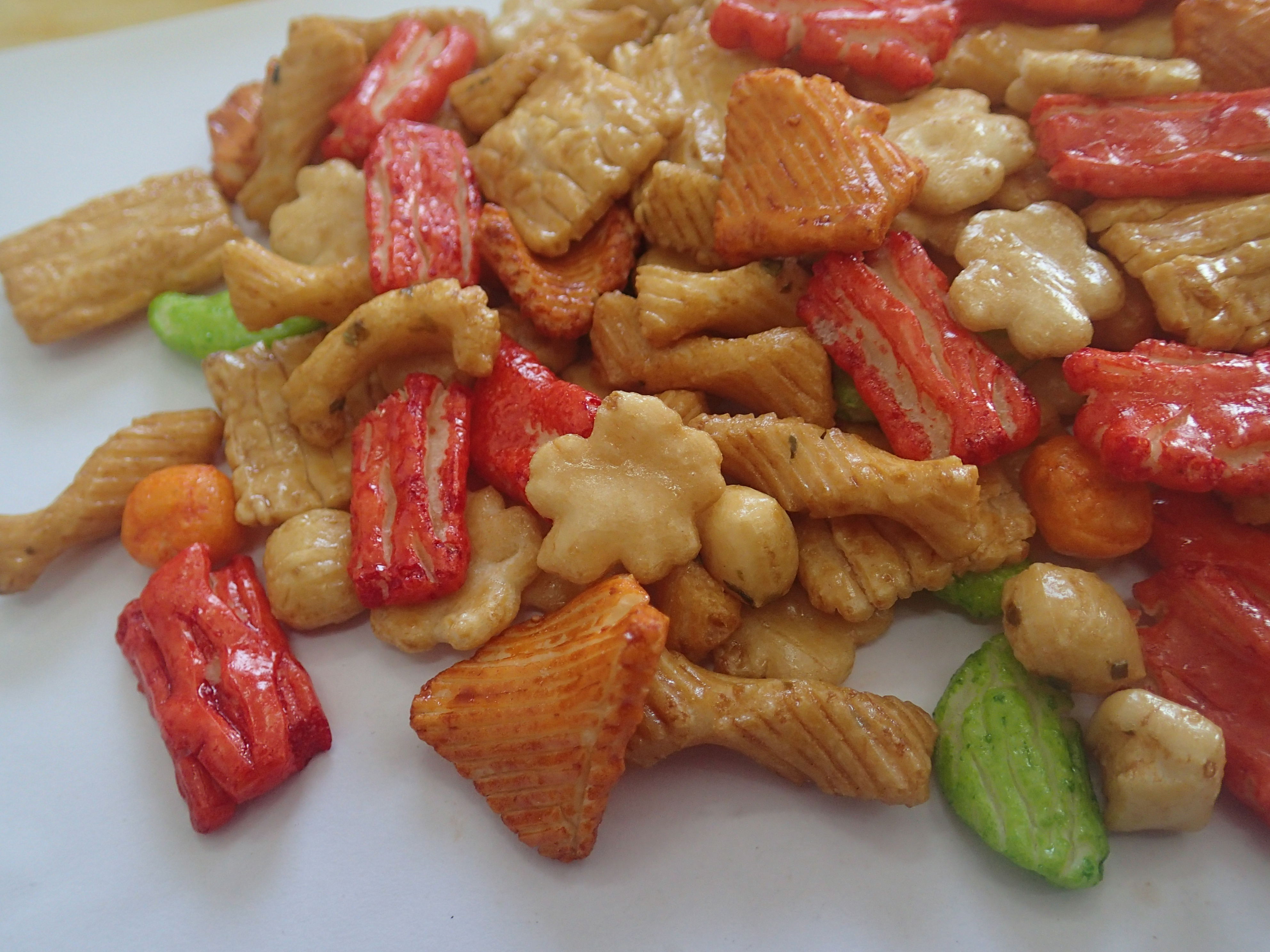 Artificial Color Low Calorie Asian Snacks Healthy Caramel Rice Crackers
