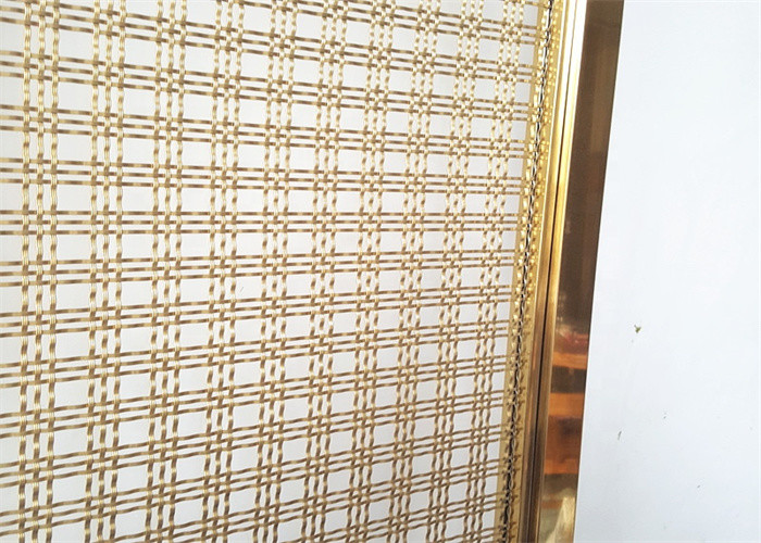 Flexible 316 Stainless Steel Decorative Wire Mesh Architectural For Stair Railing