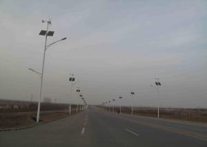China 30w Solar And Wind Powered Street Lights With 600w Wind Generator Stainless Steel Rotor wholesale