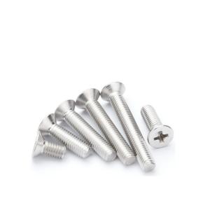 China DIN 965 SS304 Stainless steel Cross Countersunk Flat Head Screw wholesale