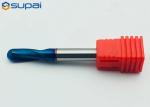 4 6mm Ball Nose End Mill For Wood Steel AlTiN / NACO / TiAlN / TiSiN Coating