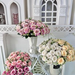 China Ice Heart Corner rose artificial flower wedding festival scene decoration wholesale