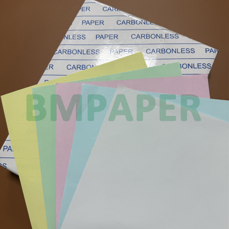60gsm 65gsm Carbonless Copy Paper 8.5 X 11inch CFB CF Canary Color CCP Paper