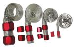 Expandable Stainless Steel Cable Sleeve Abrasion Resistance Custom Logo Printing