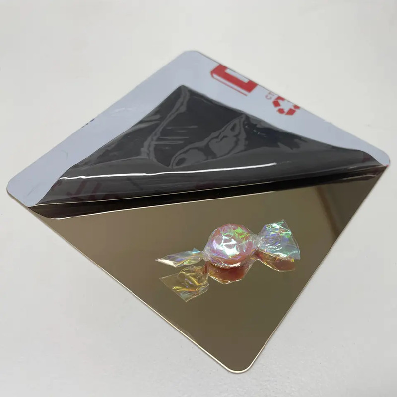 430 304L 316L Stainless Steel Sheet 6k Mirror Finish Decoration Waterproof