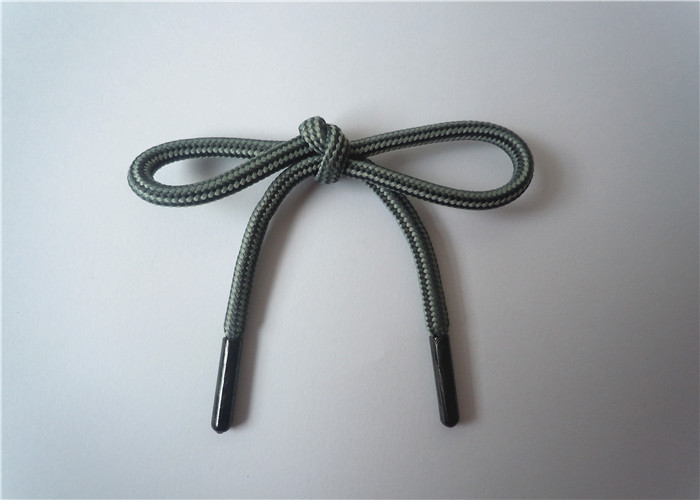Apparel Accessories Custom Printed Shoelaces , Round Colored Shoe Laces