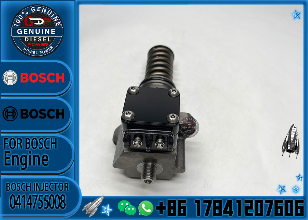 Common Rail Fuel Injector 0414755008 for DAF CF 9.2d 12.9d Engine PE XE-C Euro Engine