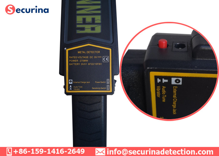 School Exam Security Guard Hand Held Security Detector For Weapon / Gun Scanning