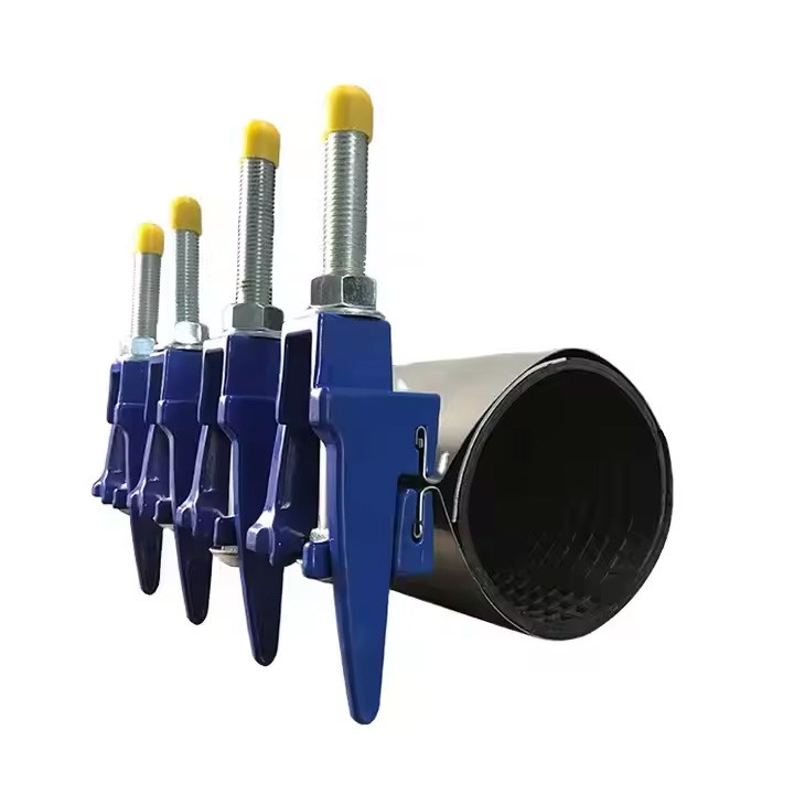 SS316 Stainless Steel Oil Grinder HDPE Pipe Repair Clamp Customized For Large Diameter Pipe
