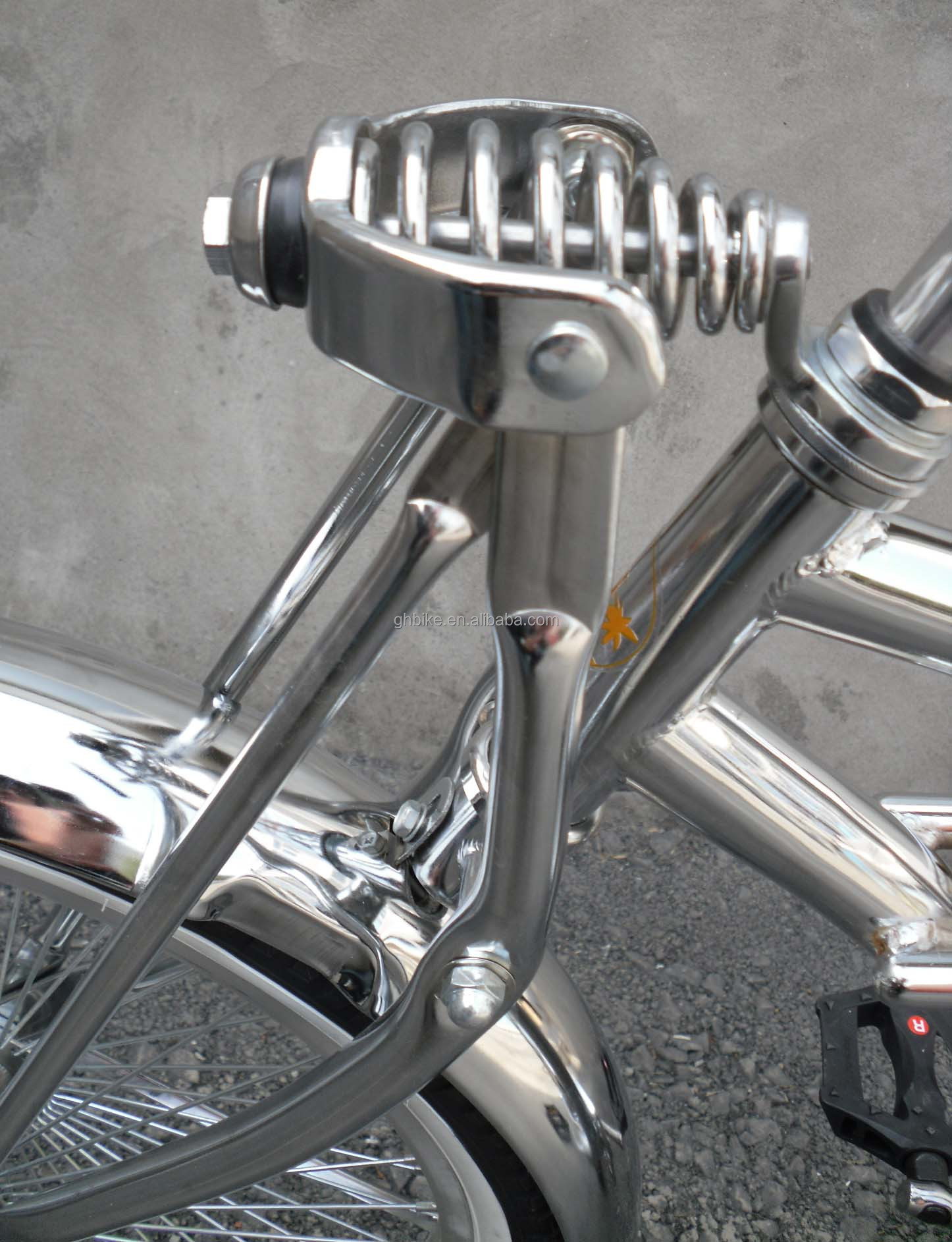 20 Inch Steel CP Frame Coaster Spring Fork Mini Child Lowrider Bike with Ordinary Pedal