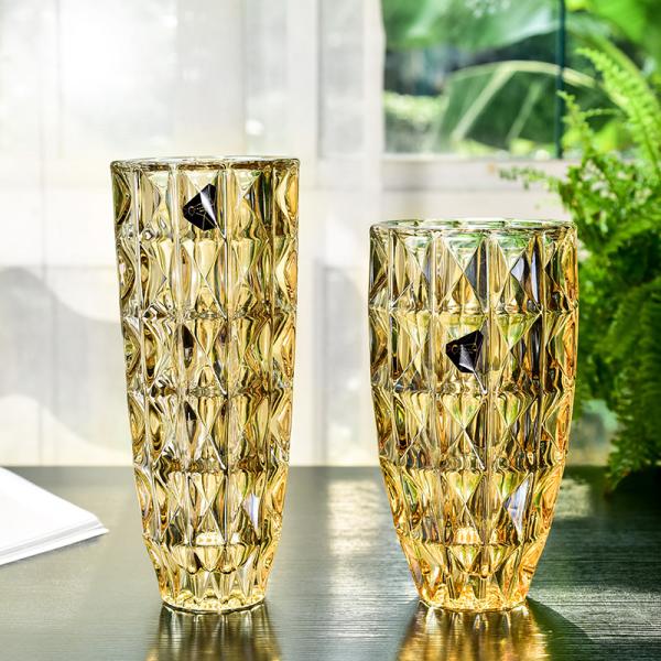 cylinder new trend Luxury Clear Decorations Home Decor Hot Selling Tabletop Glass flower Vases
