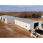 Industrial Design Style Wide Span Prefabricated Steel Frame Warehouse House