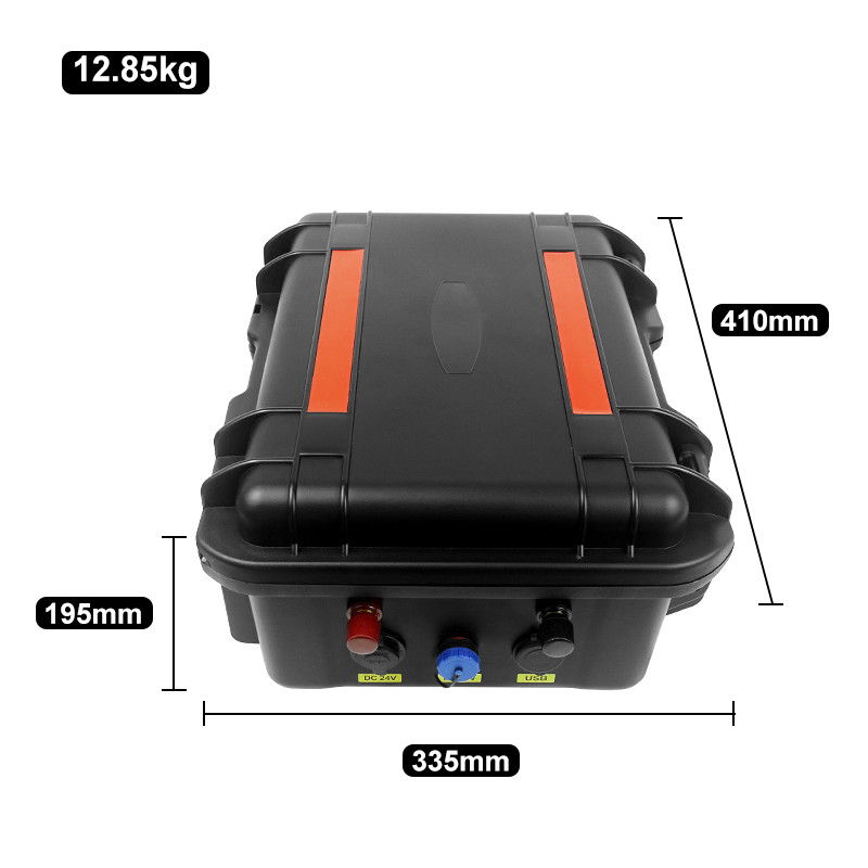 Customized 24V/ 28V 100A hand held removable huge capacity lithium battery