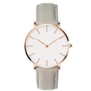 China Japanese Quartz Movement Ladies Leather Watch 20mm Leather Strap Watch wholesale
