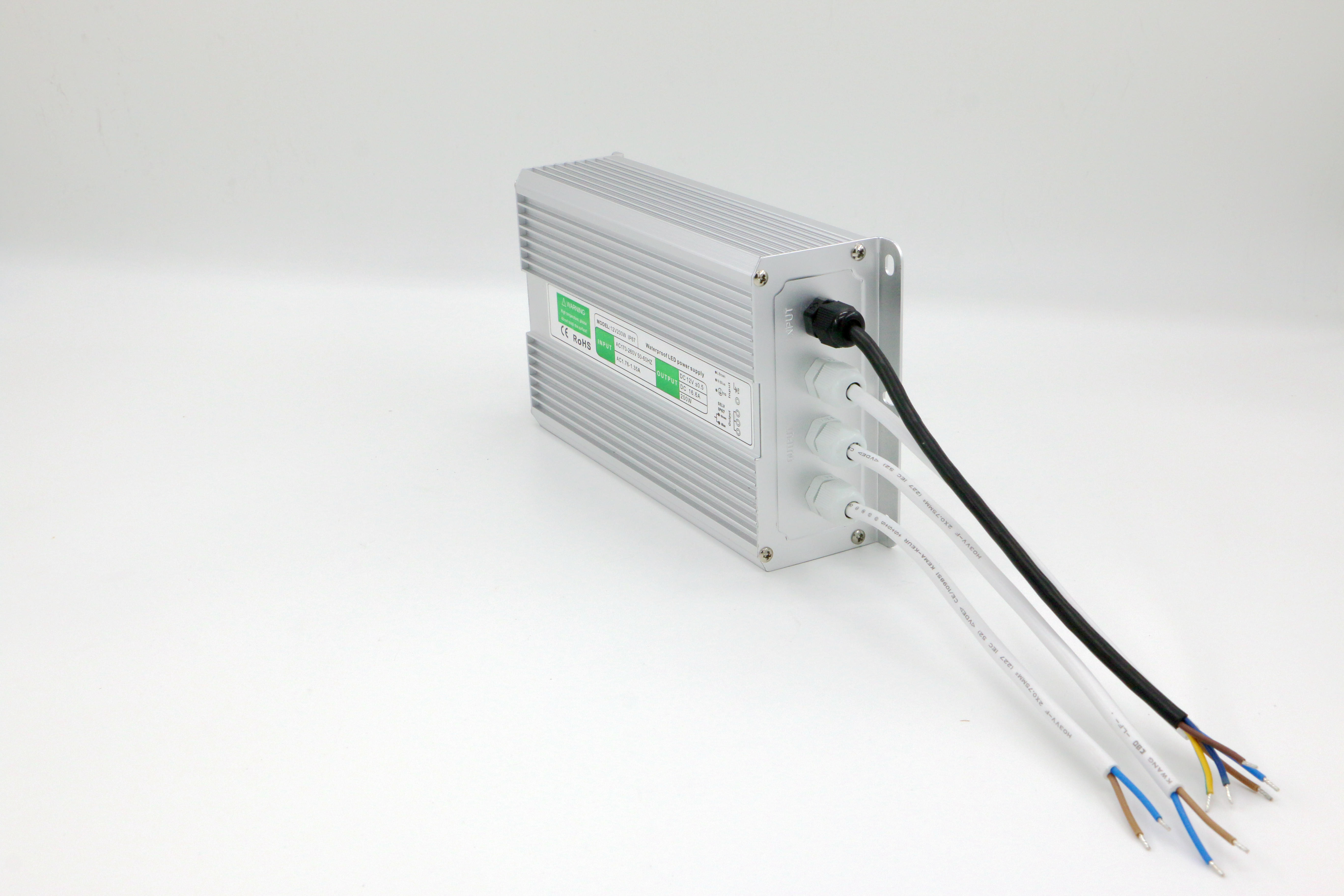 water proof smps 12V16.7A200W single output SMPS with CE DC12V200W full watt Iron Case for LED Lighting Factory Outlet