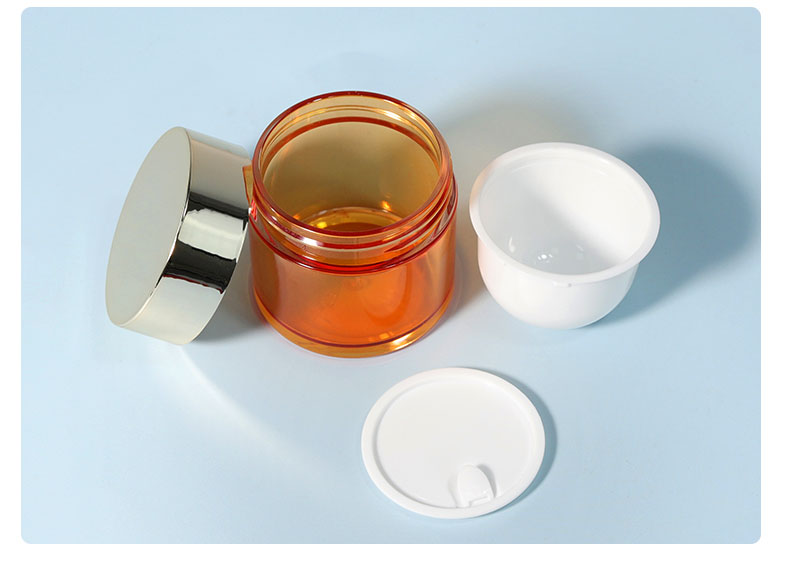 Cosmetic PET Cosmetic Jars 30g 50g 60g Clear PET Containers With Lids