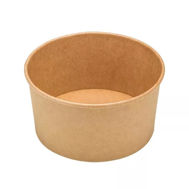Buy Wholesale China Disposable 1000ml Factory Kraft Paper Bowl Food Packaging Snack Containers
