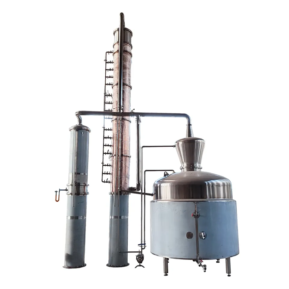 4000lt Red Copper Vodka Whisky Alcohol Distillation Equipment with High Productivity