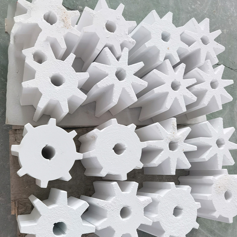 Smooth Surface Ceramic Star Valve For Lithium Battery Material
