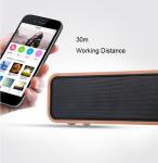 Super Bass Wooden Desktop Speakers / Wooden Phone Speaker 4.2 Bluetooth Version