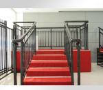 Wooden Grain Transfer Guardrail Powder Coated Aluminum Profile