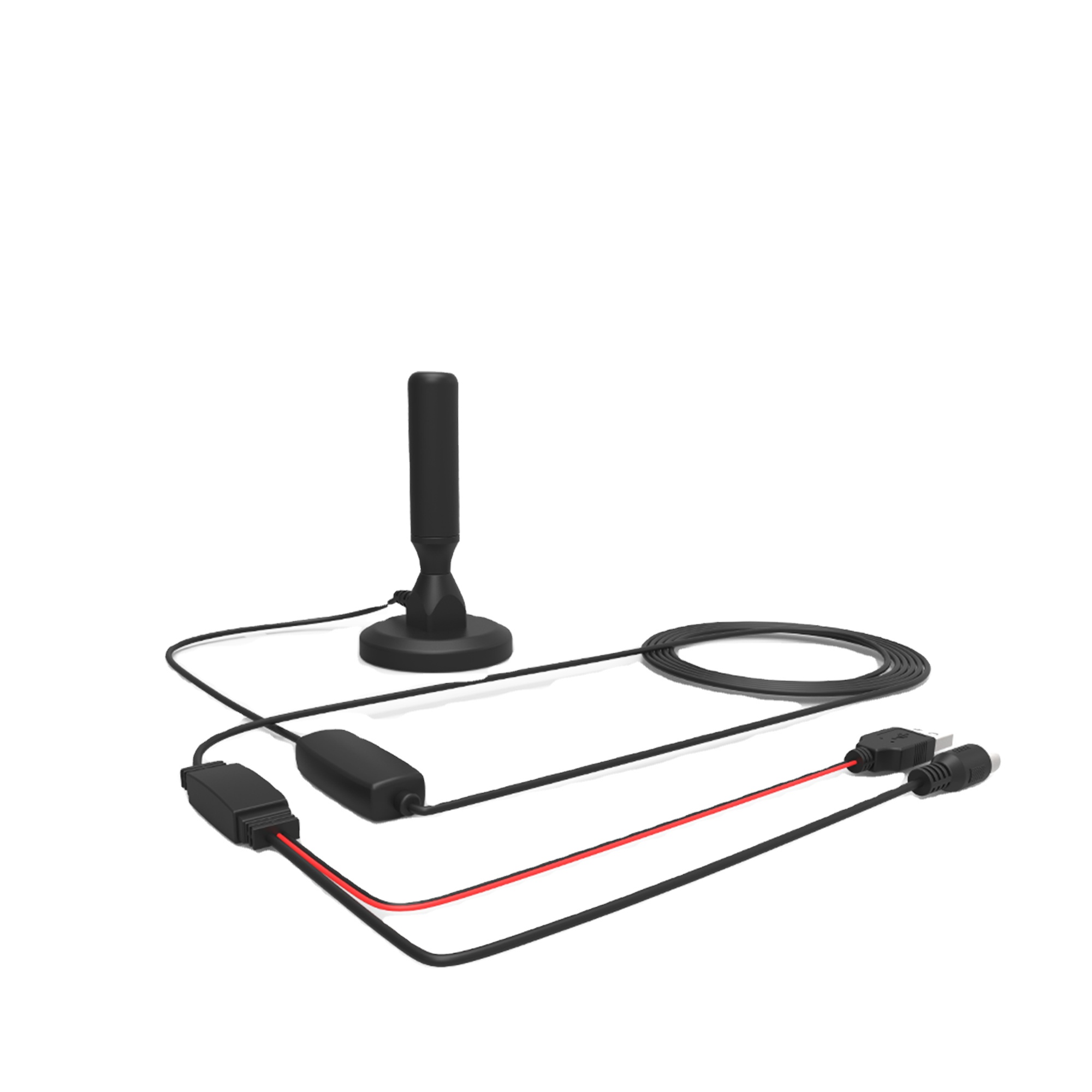 Customized Connect Type 30dBi Magnetic Base DVB-T TV Antenna for Digital HDTV Reception