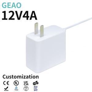 China 12V 4A AC Power Adapter For Outdoor CCTV Camera Unmanned Aerial Vehicle Compressor wholesale