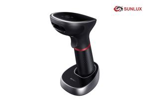 China 640 × 480 Pixels Bluetooth Laser Barcode Scanner / Vertical Charging Scanner wholesale