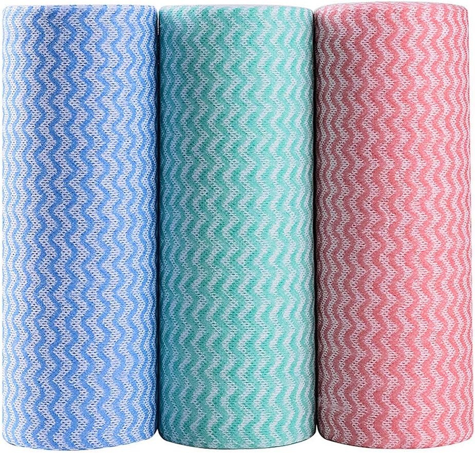 Household Non Woven Kitchen Towels Roll Disposable Multiscene