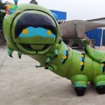 Waterproofing Rideable Animatronic Insect Animatronic Caterpillar For Theme Park
