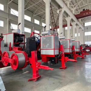 China Transmission Power Lines Max 120KN 12T Hydraulic Cable Puller Machine wholesale