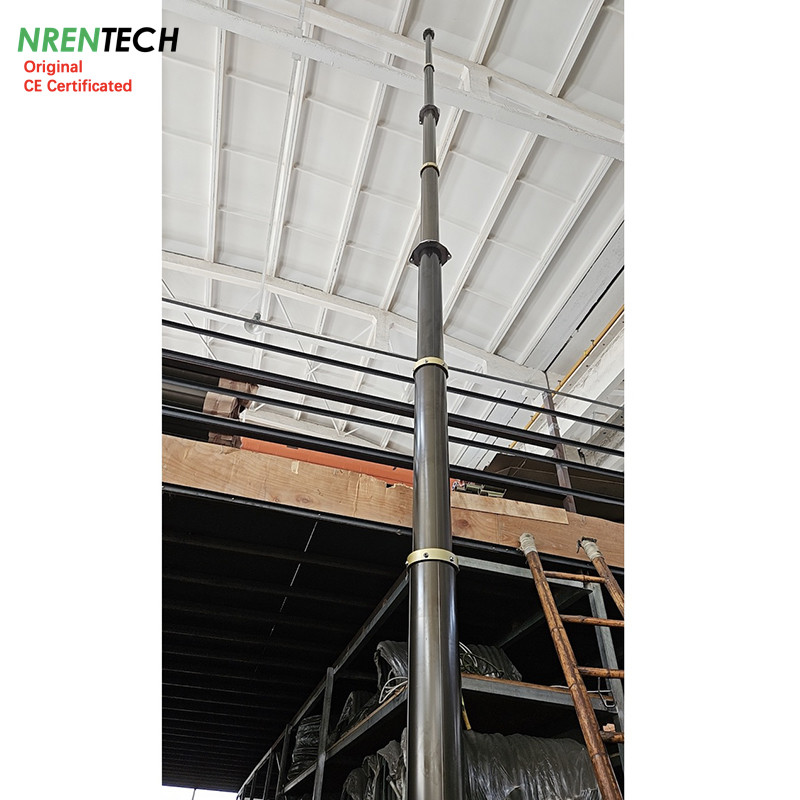 10m non-lockable pneumatic telescopic mast 70kg payloads-2m closed height