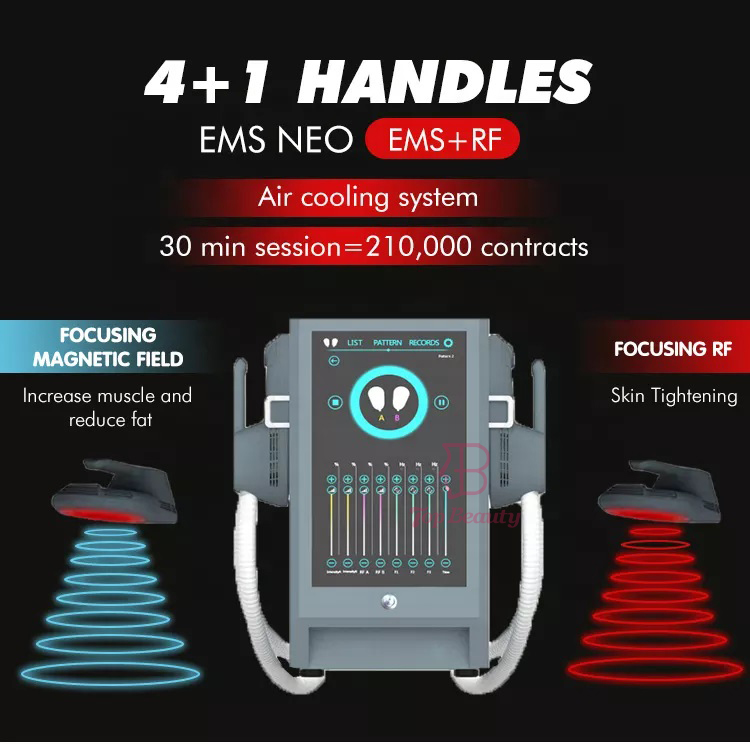 Belly Ems EMShapeing Machine Pelvic Floor 4 Handles Electromagnetic Muscle Stimulator