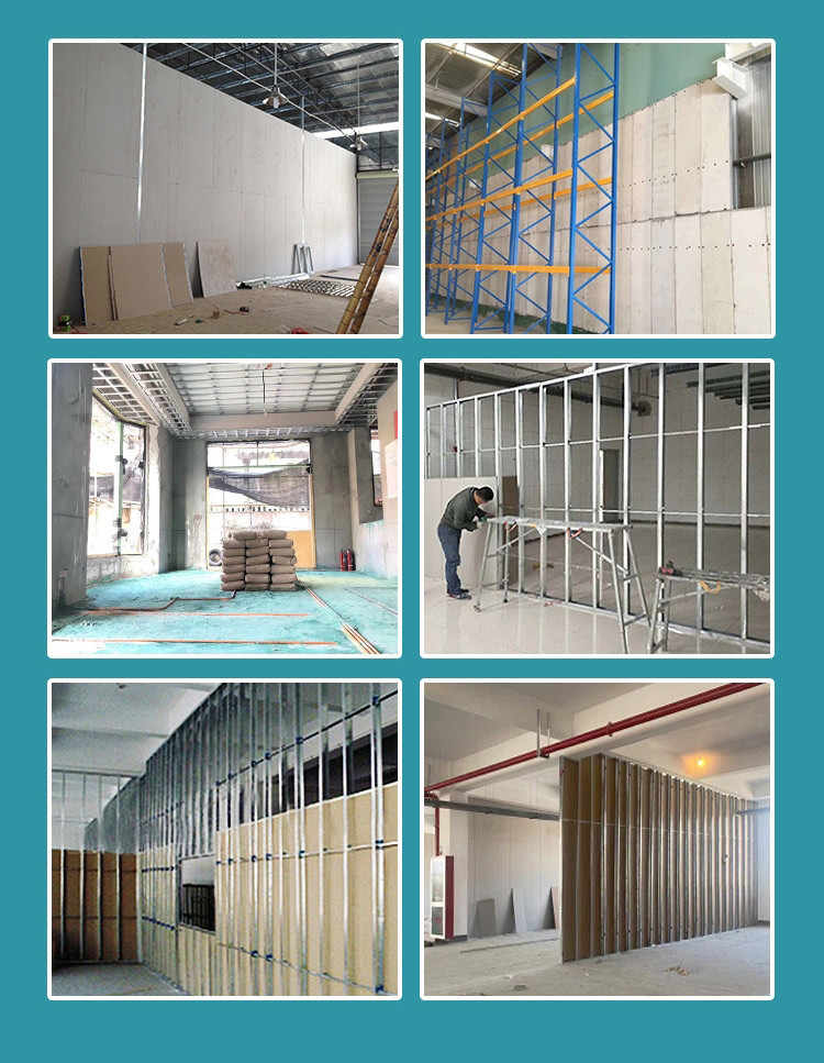 Light Steel Partition Wall System Keel Fire Resistant 50m Width