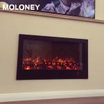 240V LED Burning Flame Freestanding Electric Fireplace Indoor Room Decoration