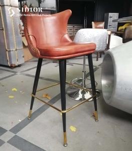 China Hotel Bar Chair, Club Bar Stool, High Chair, Stool Chair, Restaurant Chair, PU Leather Upholstery, High Density Foam wholesale