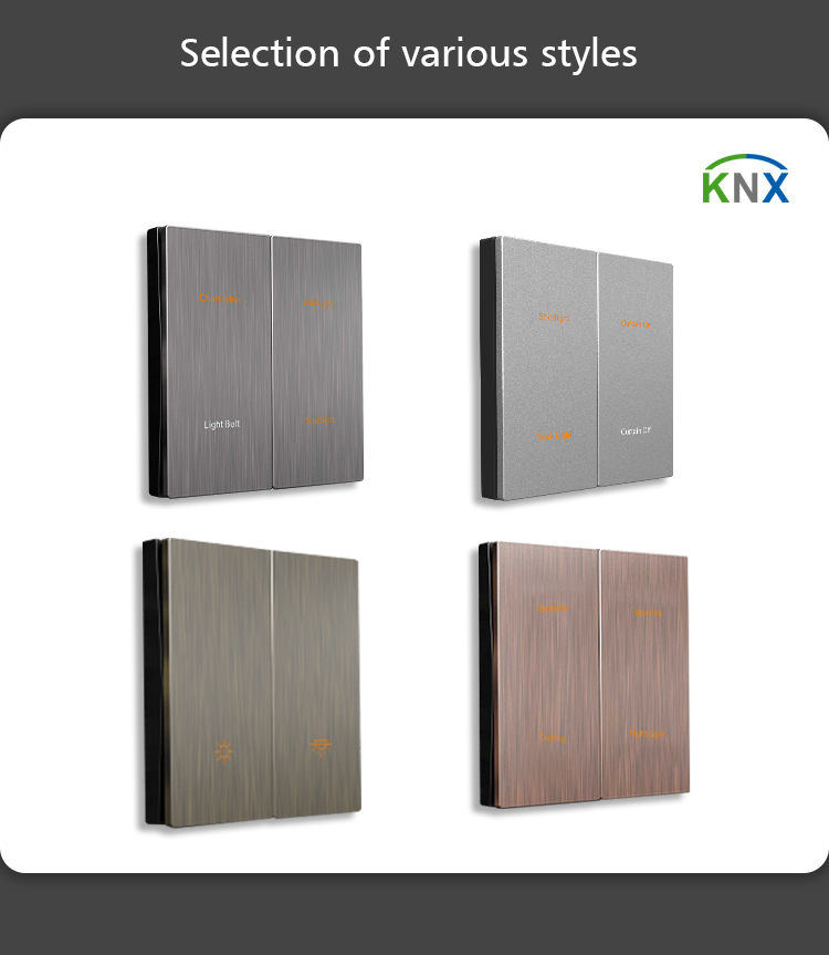 Home / Hotel Push Button Smart Switch Electrical KNX Wall Switch