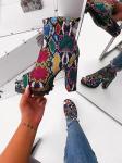 Fake Suede PU 5inch Ladies High Heeled Boots Open Toe Fish Mouth