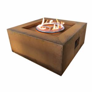 China Indoor 800mm Garden Gas Fire Pits ISO9001 Corten Steel Brazier wholesale