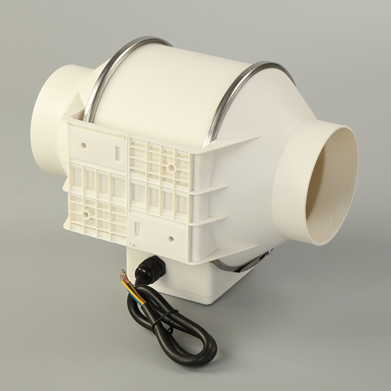 Low Noise 4'' 5'' Plastic Inline Duct Fan Controllable Exhaust Low Noise 2 Speed Levels