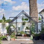 Tempered Insulating Glass Flower Greenhouse Horticultural Ventilated