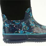 Children 34EU Insulated Rain Boots For Winter With Astronaut Printed