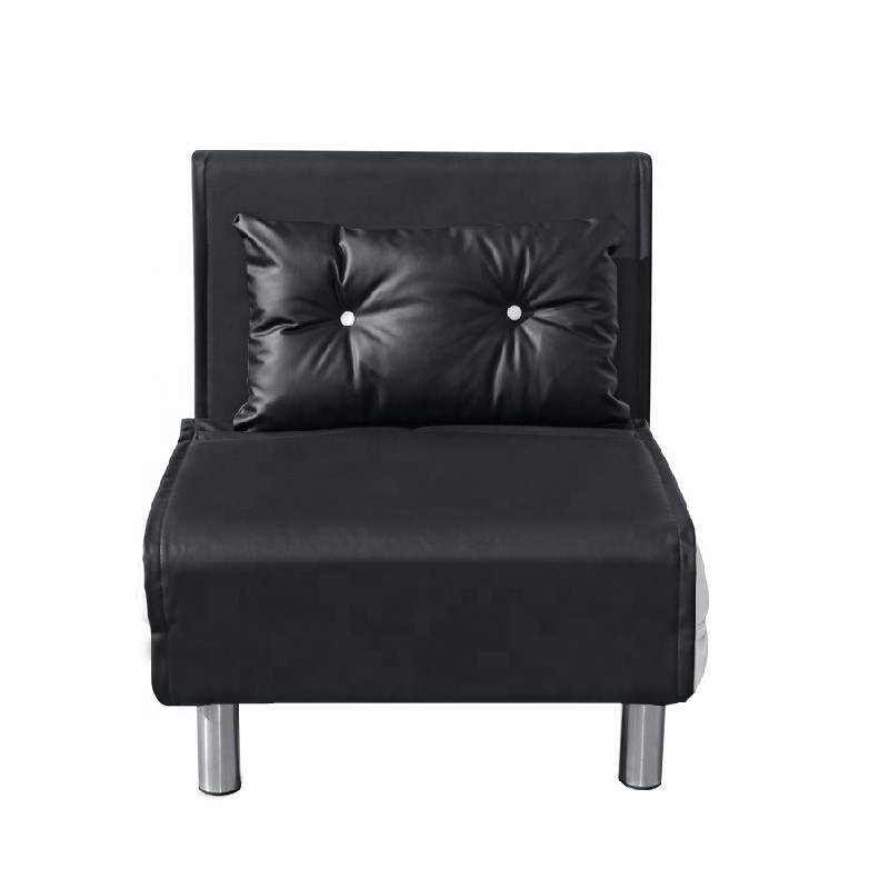 Pu Fabric Oem Odm Single Size Sofa Bed With Cushion