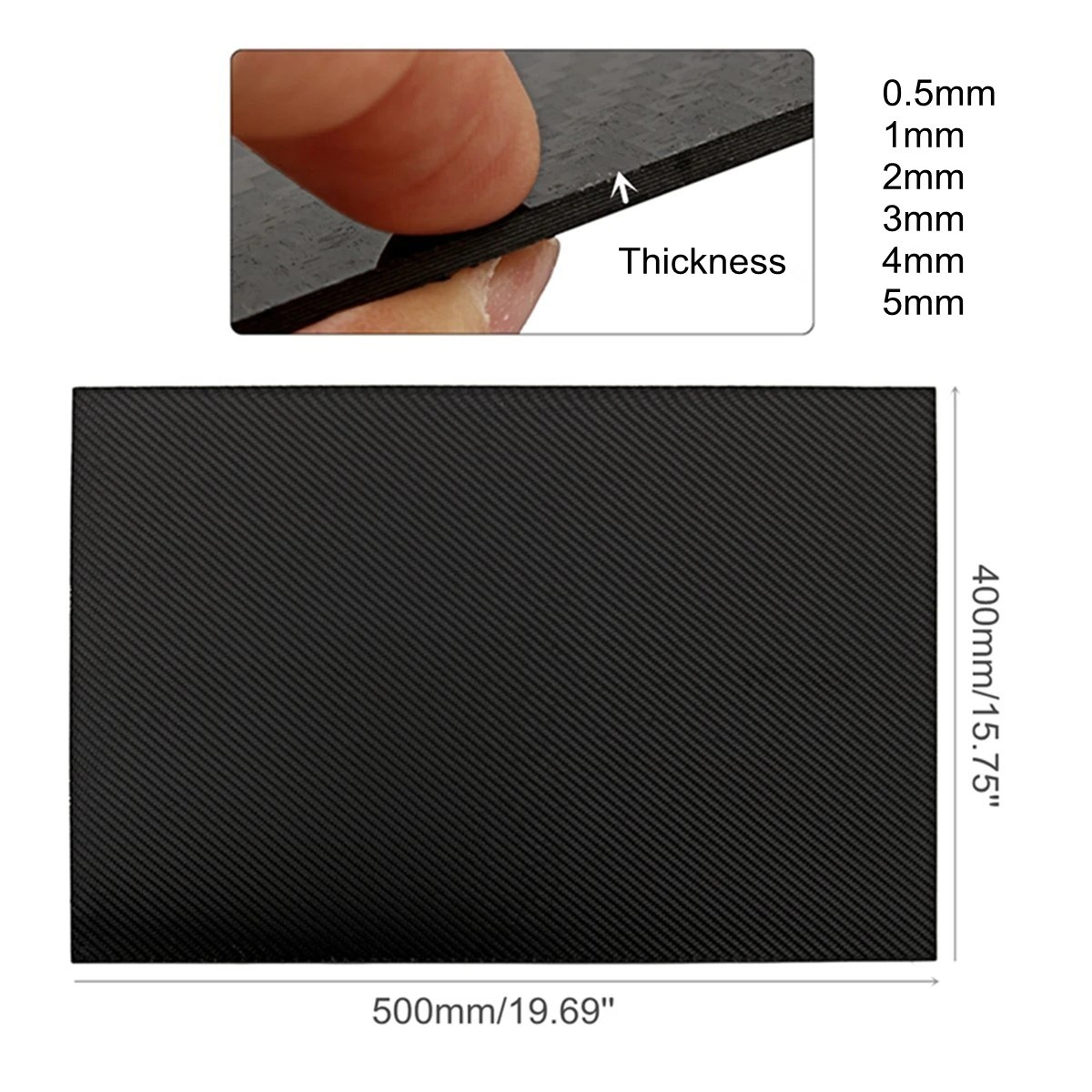 Plain Twill Weave Glossy Matte Finish Carbon Fiber Plate 3k Carbon Fiber Sheet