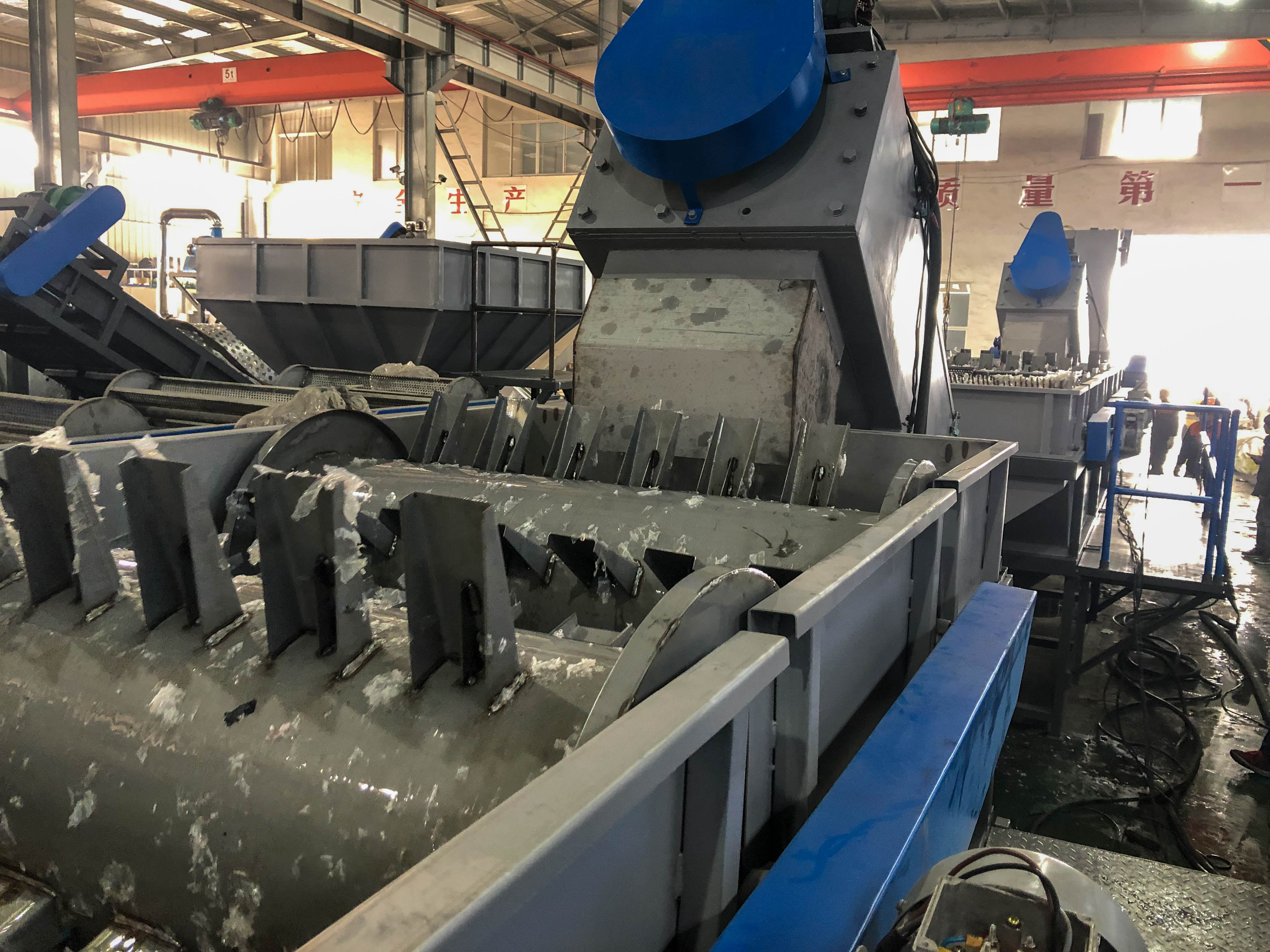 LDPE Mulching Film Recycling Machine LLDPE Film Shredder Machine