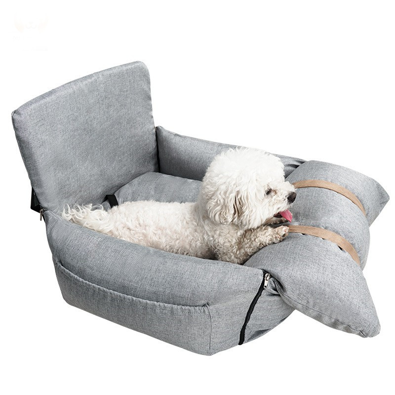 Pet Lattice Color Matching Folding Car Dog Seat Portable
