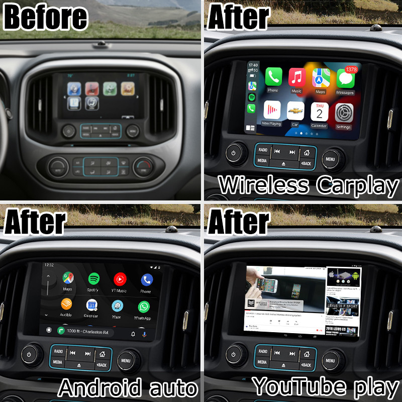 Carplay android auto Box Video Interface / Chevrolet Colorado Mirror Link Navigation