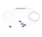 FTTH Fiber Optic PLC Splitter 1x4 Mini Steel Tube 0.9mm Optical Fiber Splitter