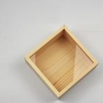 Transparent Acrylic Lidded Wooden Box For Jewelry Customization