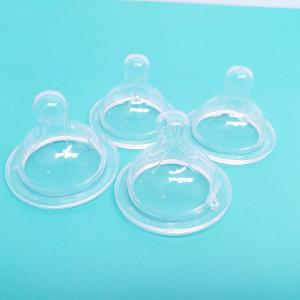 China BSCI Baby Silicone Nipple Washable Clear Wide Neck Silicone Anti Colic Teat wholesale